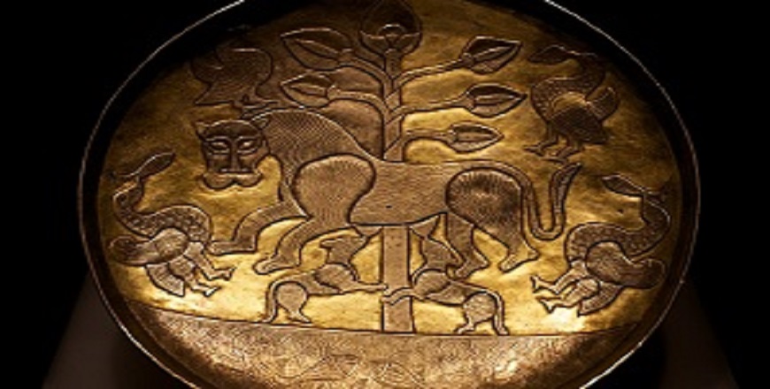 Sasanian silver plate